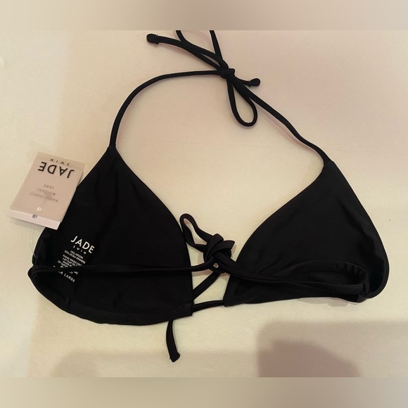 NWT Jade Swim Bikini Top Black Size XL - Picture 2 of 5